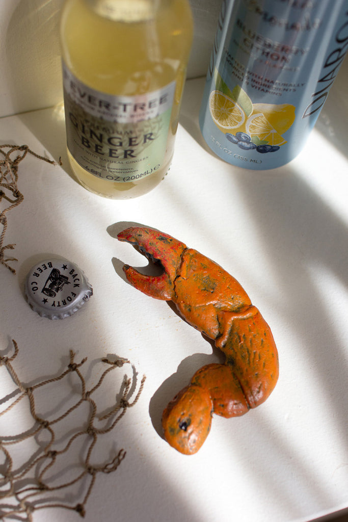 Cast iron crab claw bottle opener, set of 4 - Bombay Mercantile