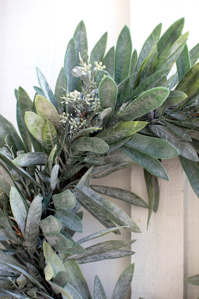 Artificial eucalyptus wreath - Bombay Mercantile