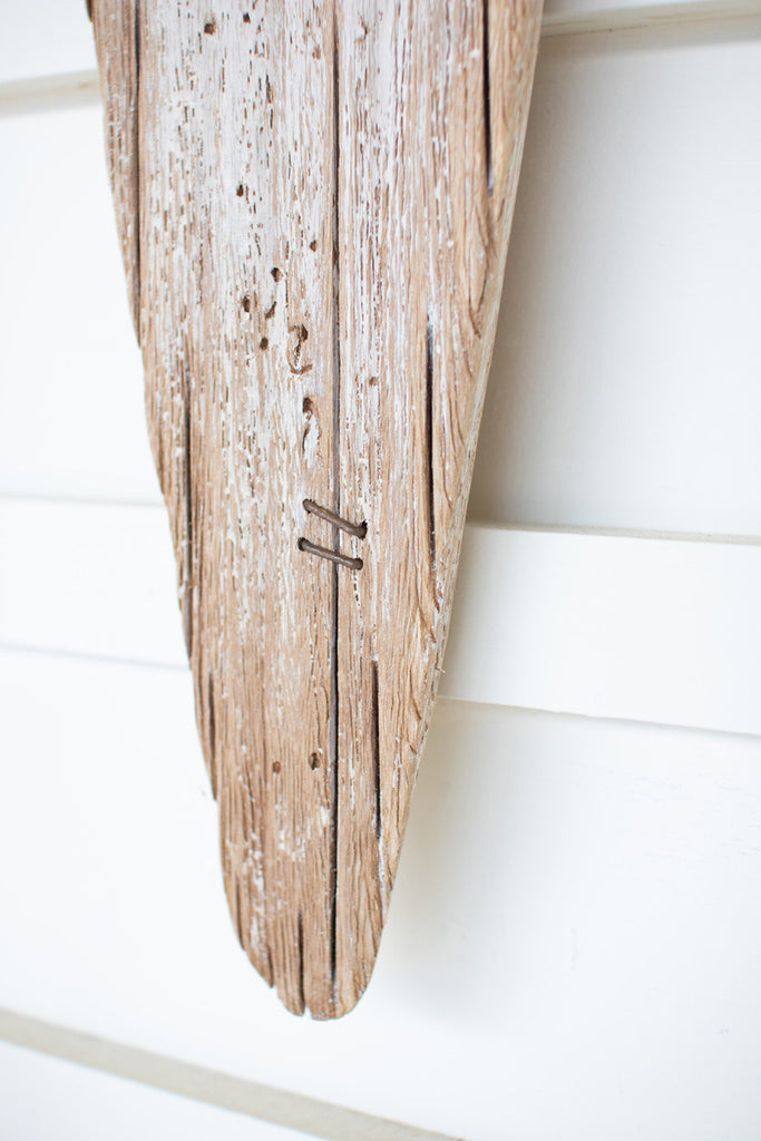 Carved wooden duck coat rack - Bombay Mercantile