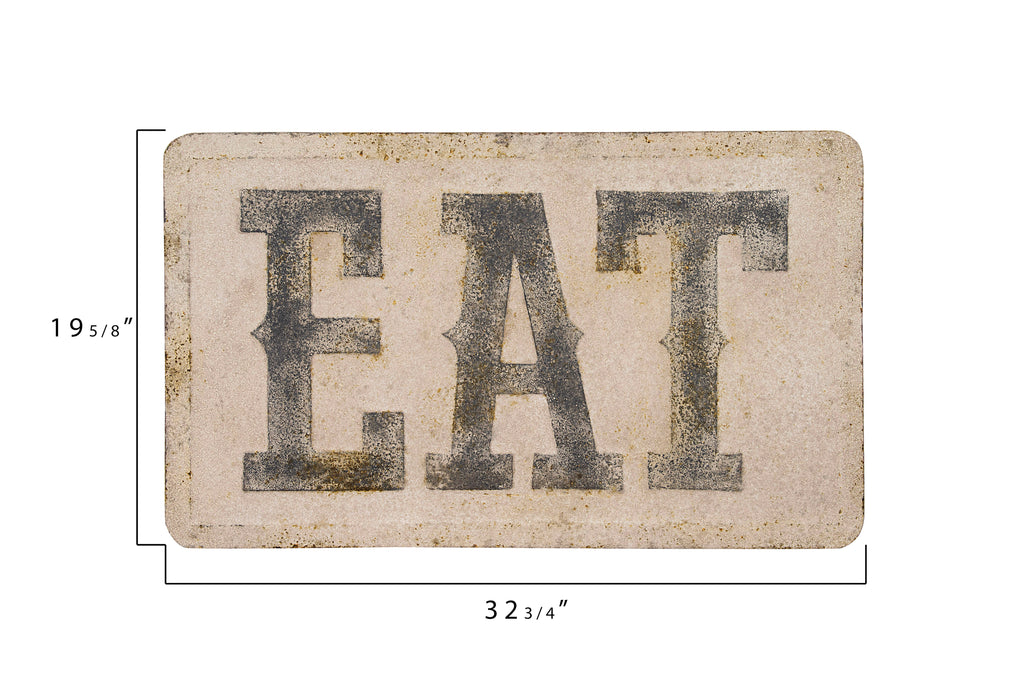 Embossed Metal Eat Sign - The Nifty Decor