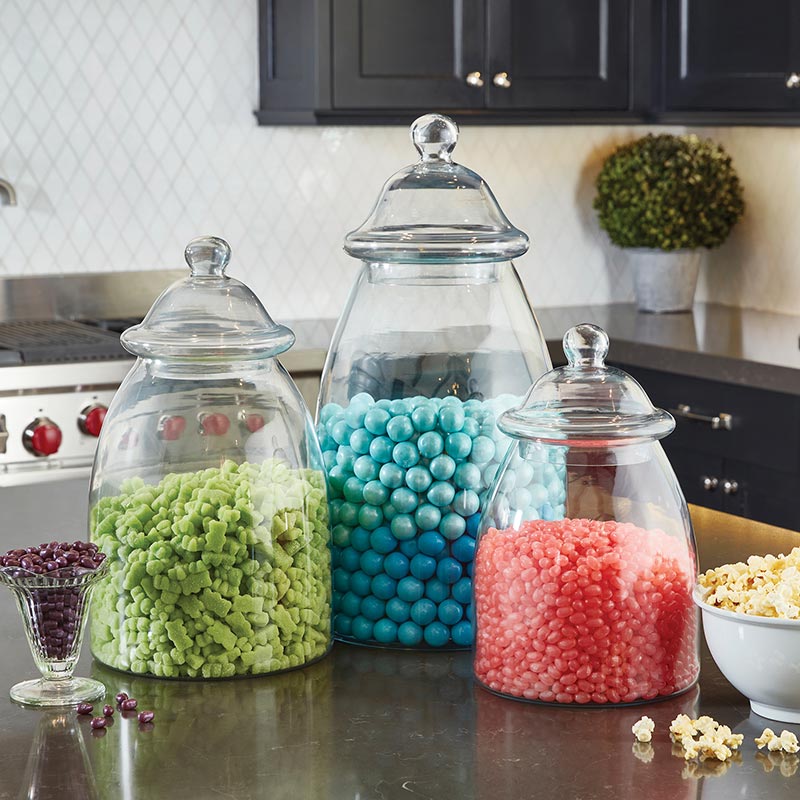 Glass Jar With Lid - Bombay Mercantile