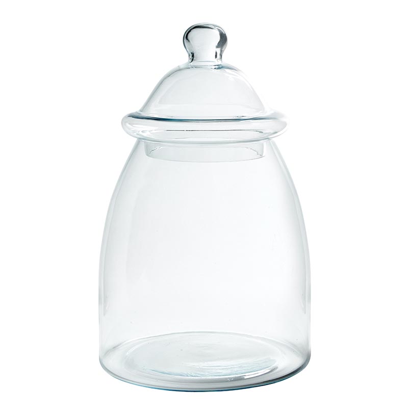 Glass Jar With Lid - Bombay Mercantile
