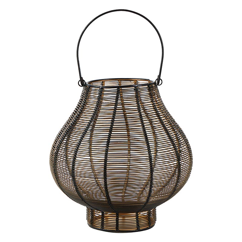 Black Gold Lantern - Bombay Mercantile