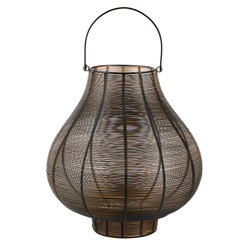 Black Gold Lantern - Bombay Mercantile