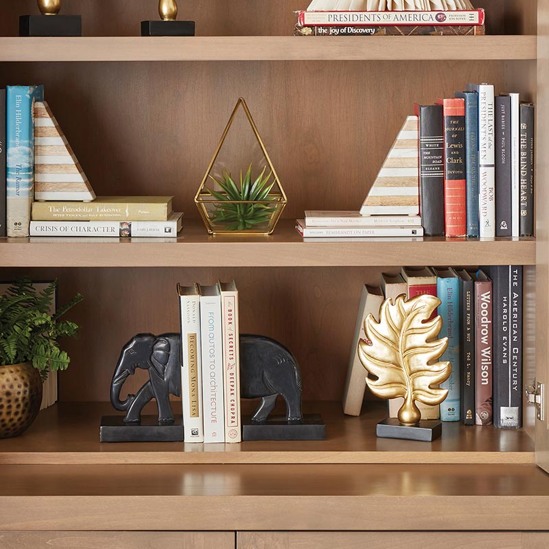 Marble And Wood Bookend - Bombay Mercantile