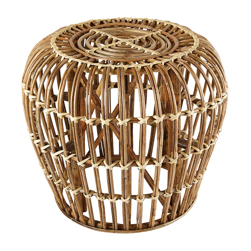 Cane Stool - Bombay Mercantile