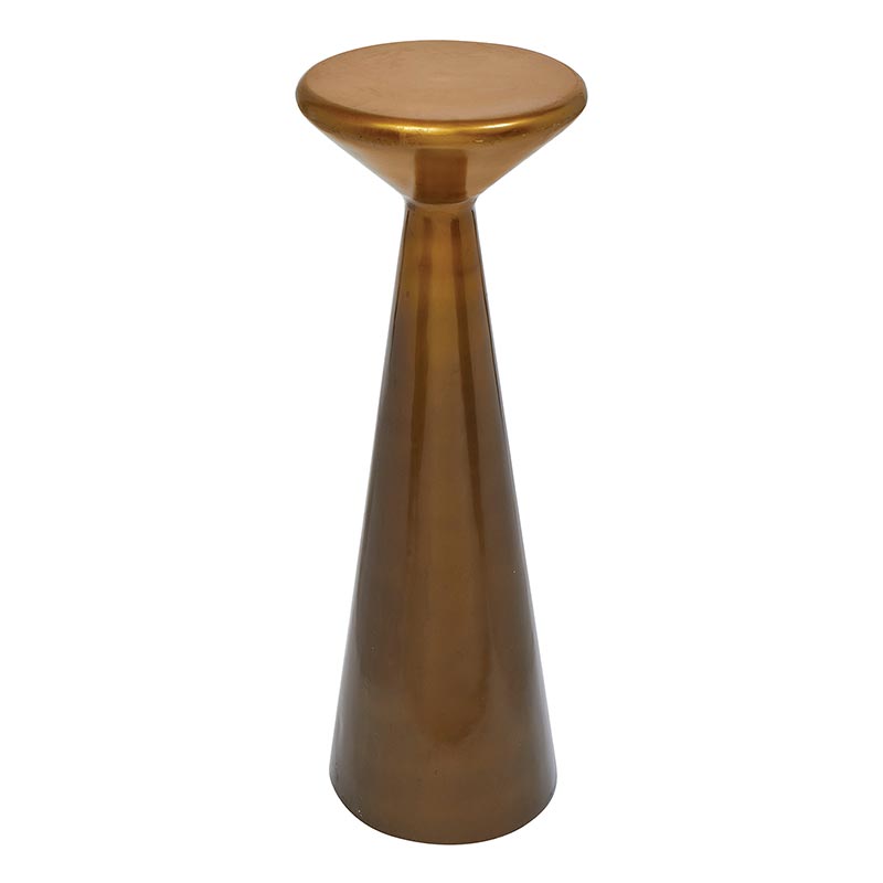 Gold Finish Stool - Bombay Mercantile