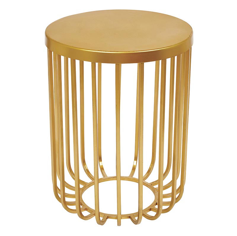 Iron Basket Table - Bombay Mercantile