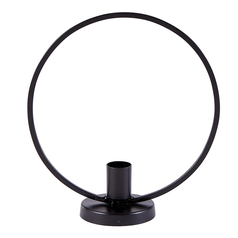 Black Halo Candle Holder - Bombay Mercantile