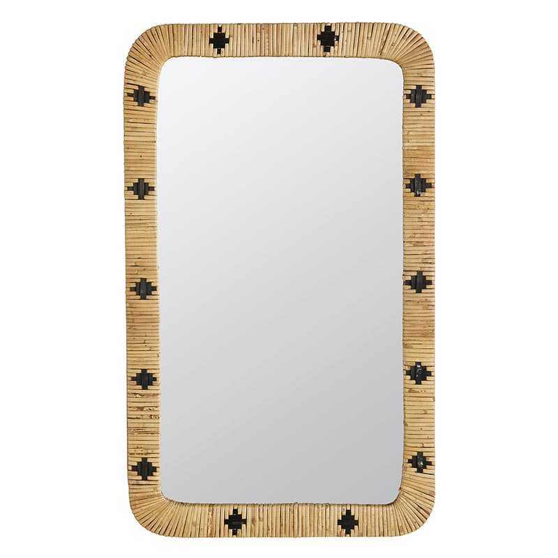 Rim Pattern Wall Mirror - Bombay Mercantile