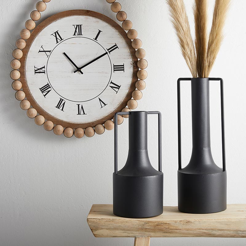 Beaded Hanging Wall Clock - Bombay Mercantile