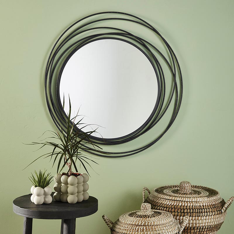 Abstract Circular Wall Mirror - Bombay Mercantile