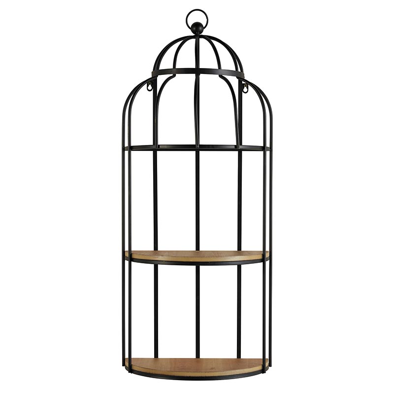 Metal Cage Wall Shelf - Bombay Mercantile