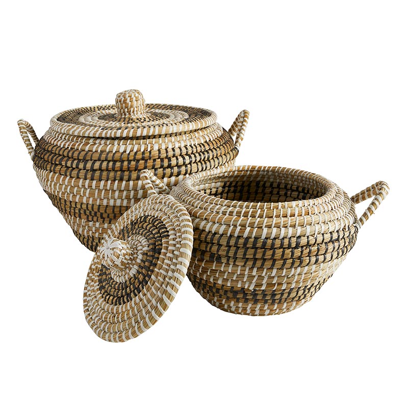 Round Seagrass Motika - Set of 2 - Bombay Mercantile