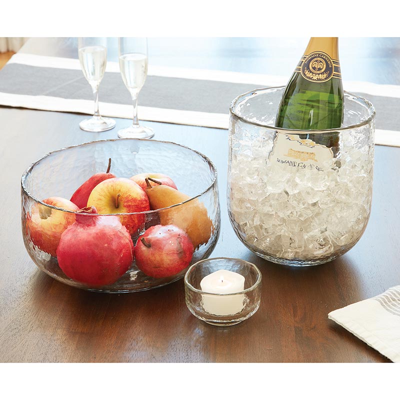 Pebbled Glass bowls - Bombay Mercantile