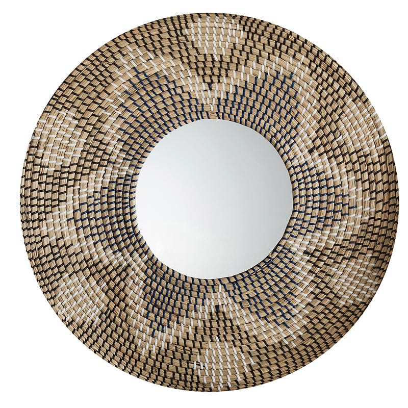 Seagrass Pattern Mirror - Bombay Mercantile