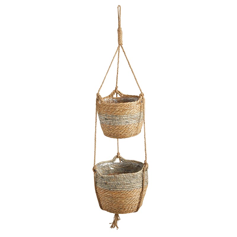 Hanging Seagrass Planter - Bombay Mercantile