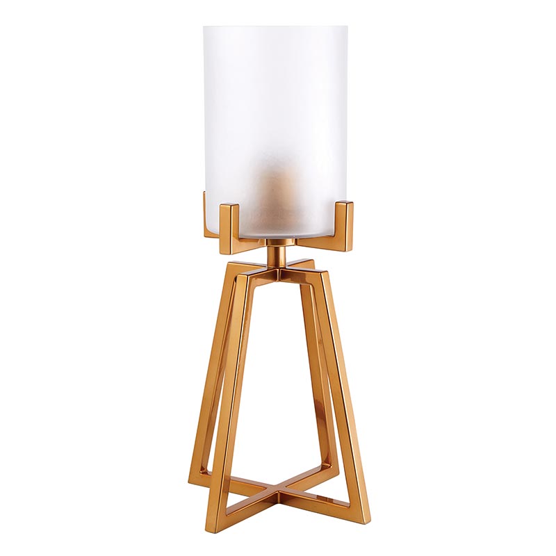 Gold Finish Lamp - Bombay Mercantile