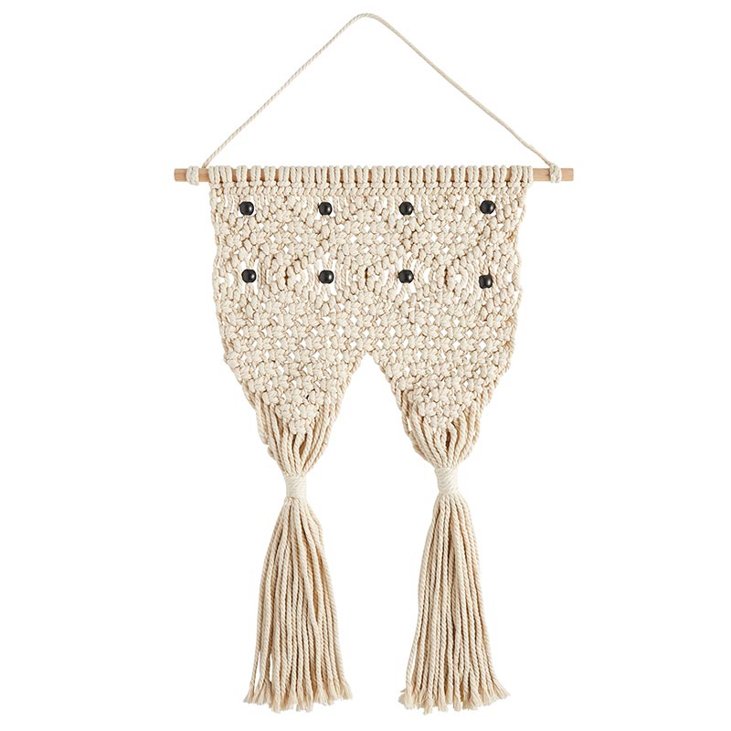 Macrame Two Pocket Plant Holder, In increment of 2 - Bombay Mercantile