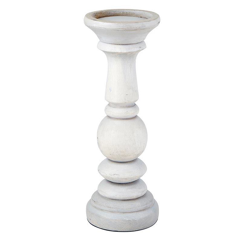 Light Gray Candle Holder - Bombay Mercantile