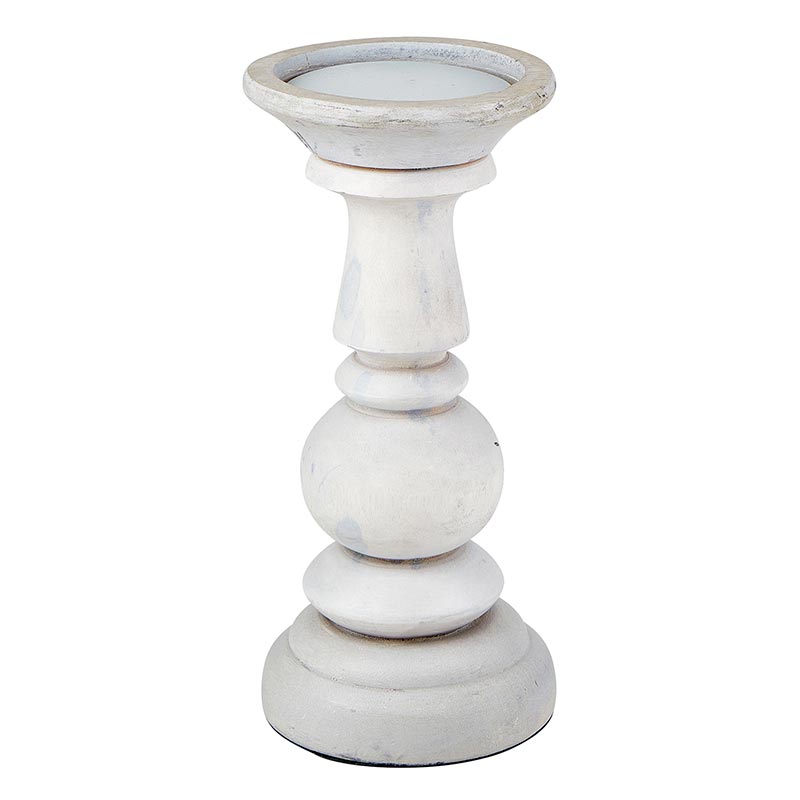Light Gray Candle Holder - Bombay Mercantile