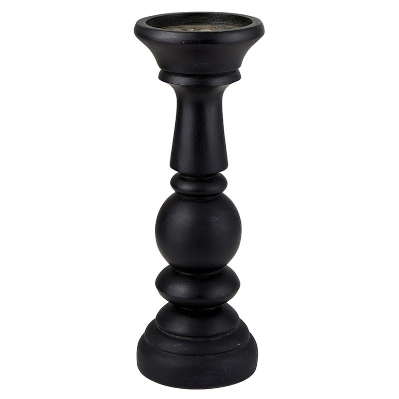 Black Candle Holder - Bombay Mercantile
