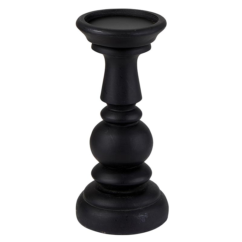 Black Candle Holder - Bombay Mercantile