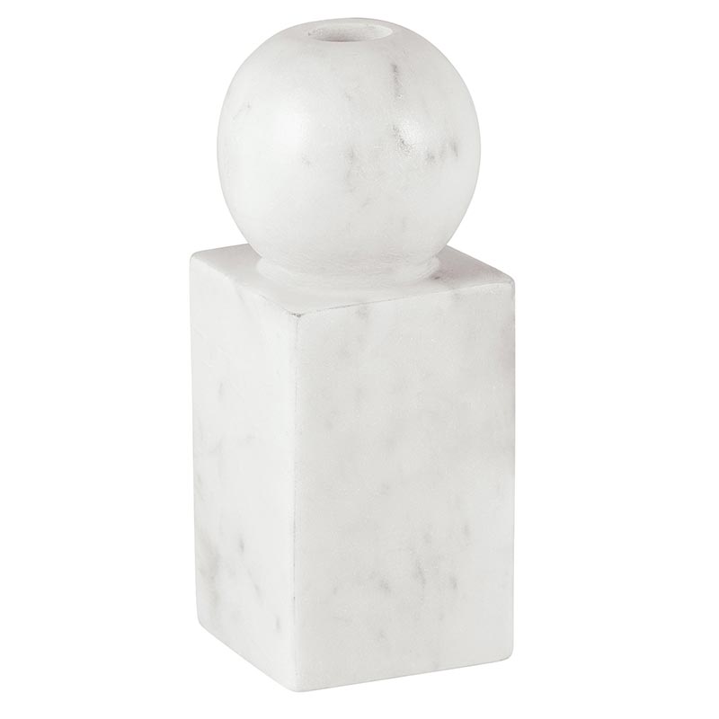 Round Marble Candle Holder - Bombay Mercantile