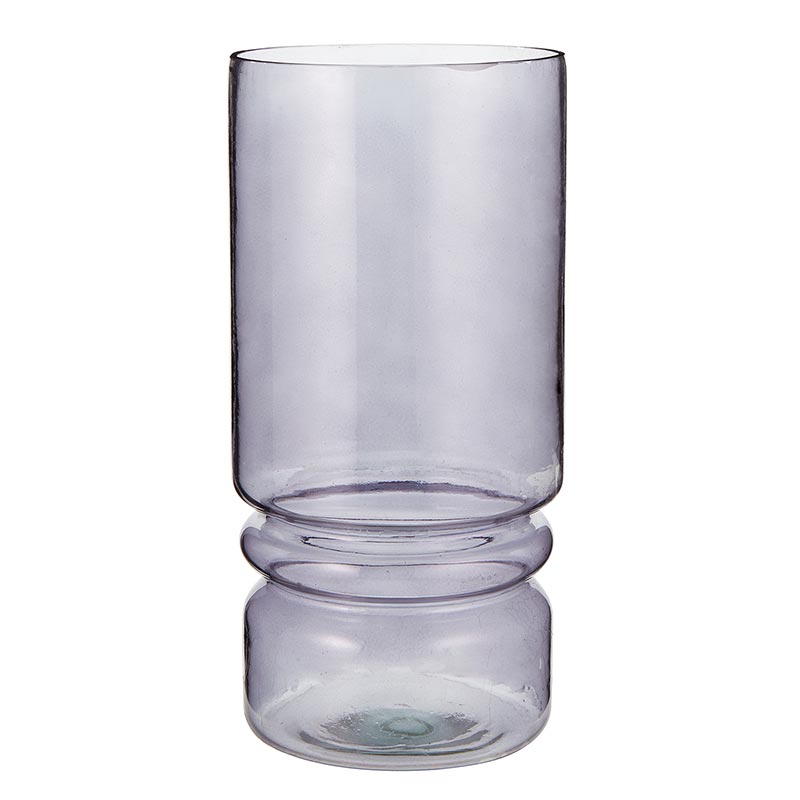 Smoke Color Glass Vase - Bombay Mercantile