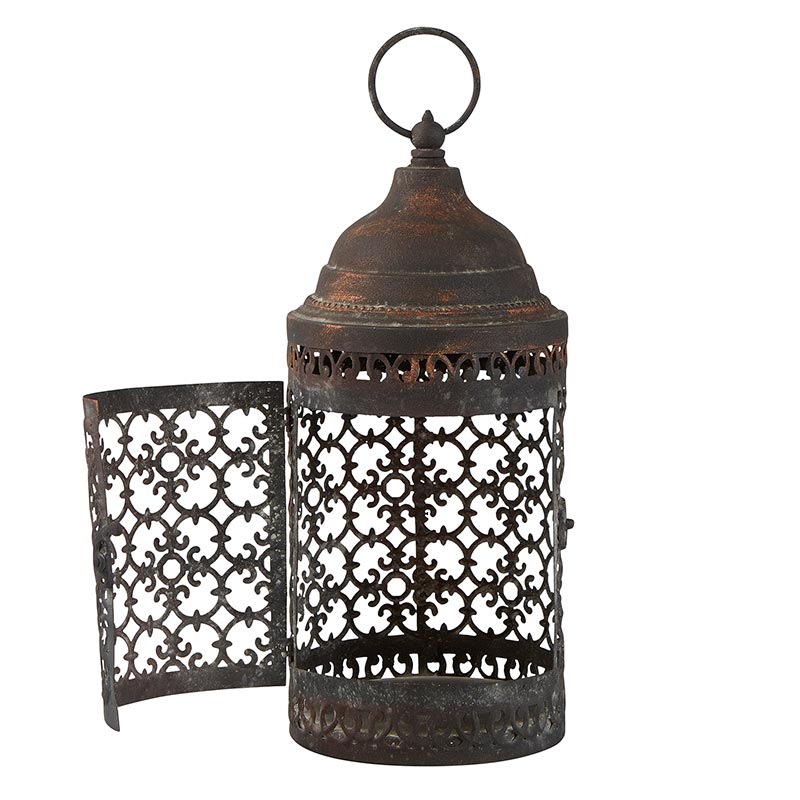 Black Vintage Lantern - Bombay Mercantile