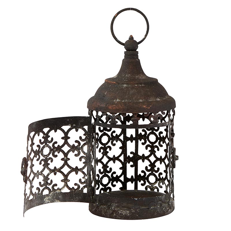 Black Vintage Lantern - Bombay Mercantile