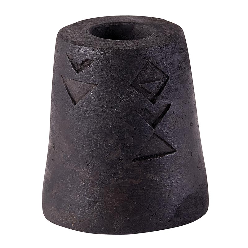 Black Cone Candleholder - Bombay Mercantile