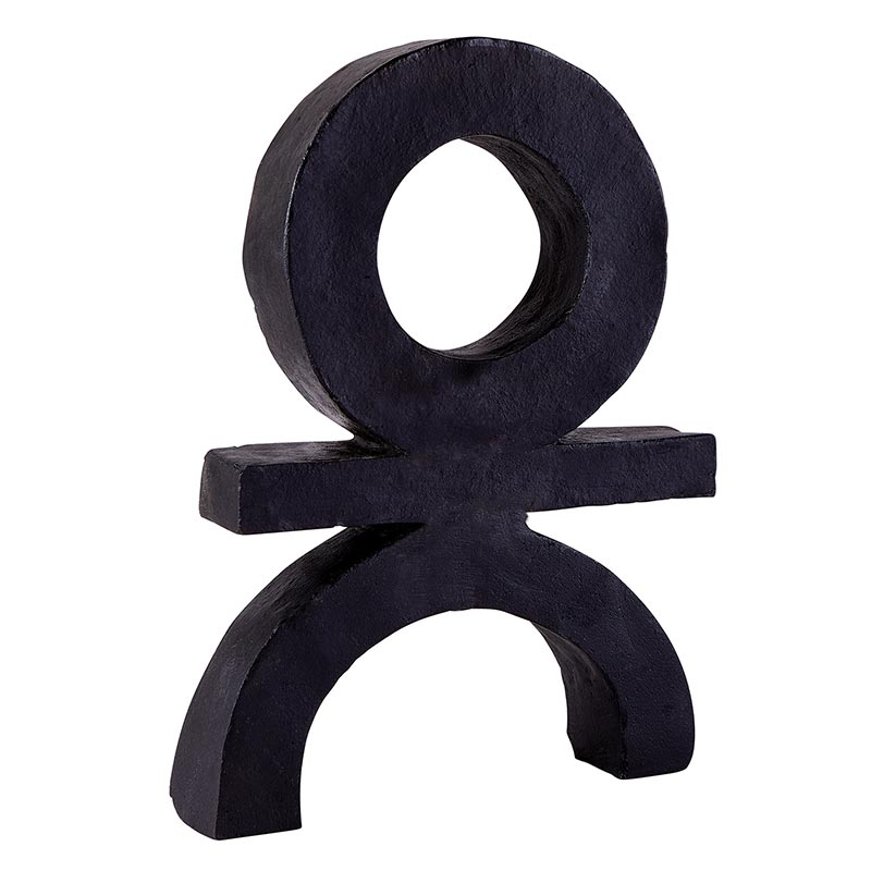 Black Terracotta Statue - Bombay Mercantile