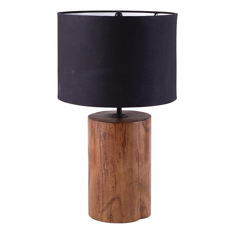Thick Matte Wood Lamp - Bombay Mercantile