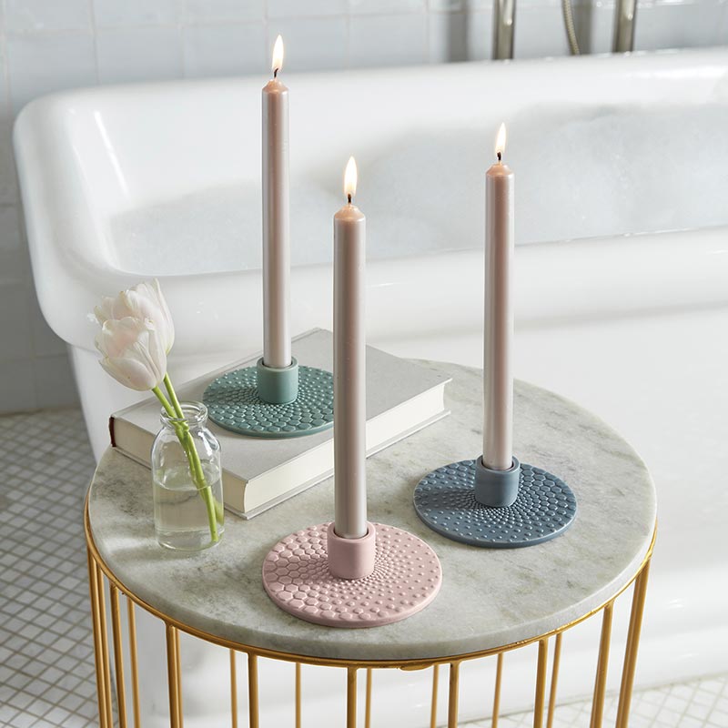 Pastel tone Candleholder - Bombay Mercantile