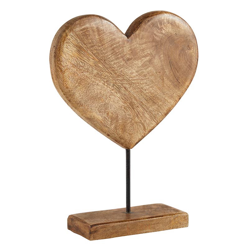 Wood Heart Stand, In increments of 2 - Bombay Mercantile