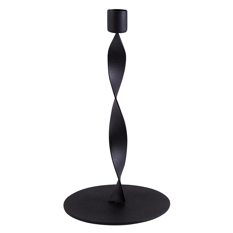 Iron Twisted Candleholder - Bombay Mercantile