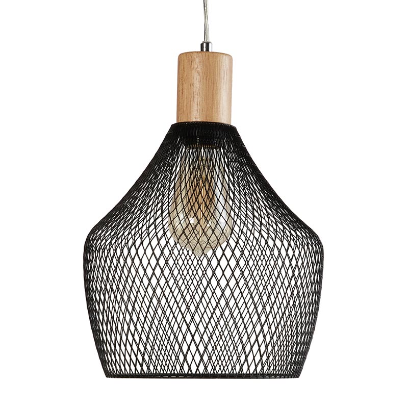 Metal cage Hanging Lamp - Bombay Mercantile