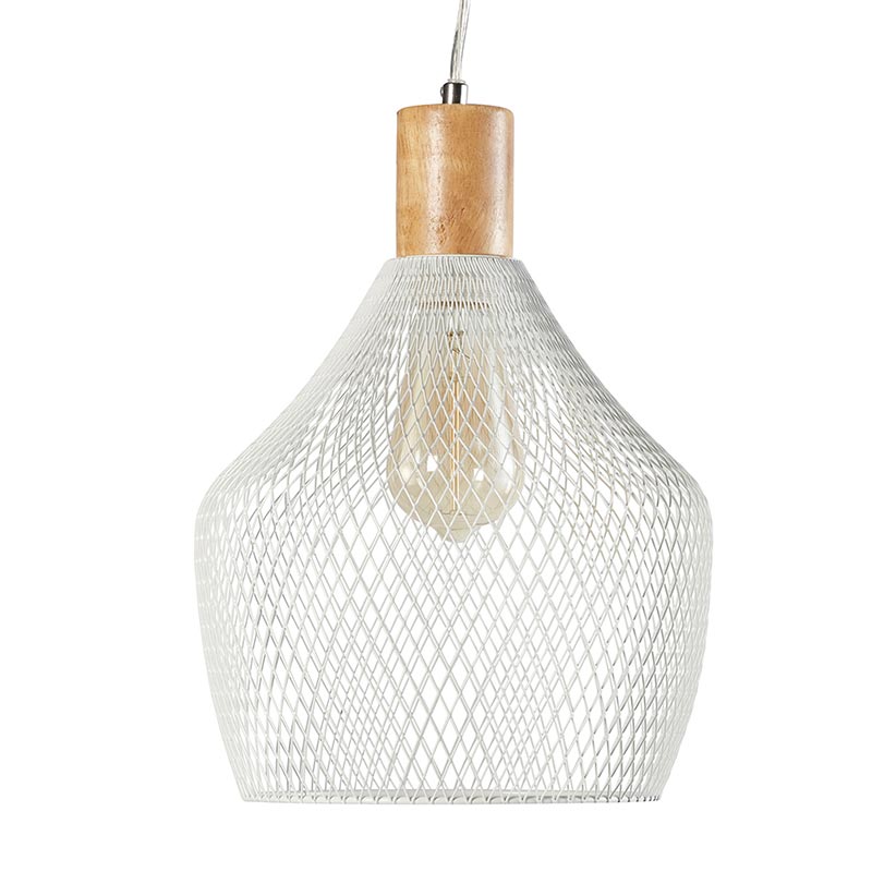 Metal cage Hanging Lamp - Bombay Mercantile