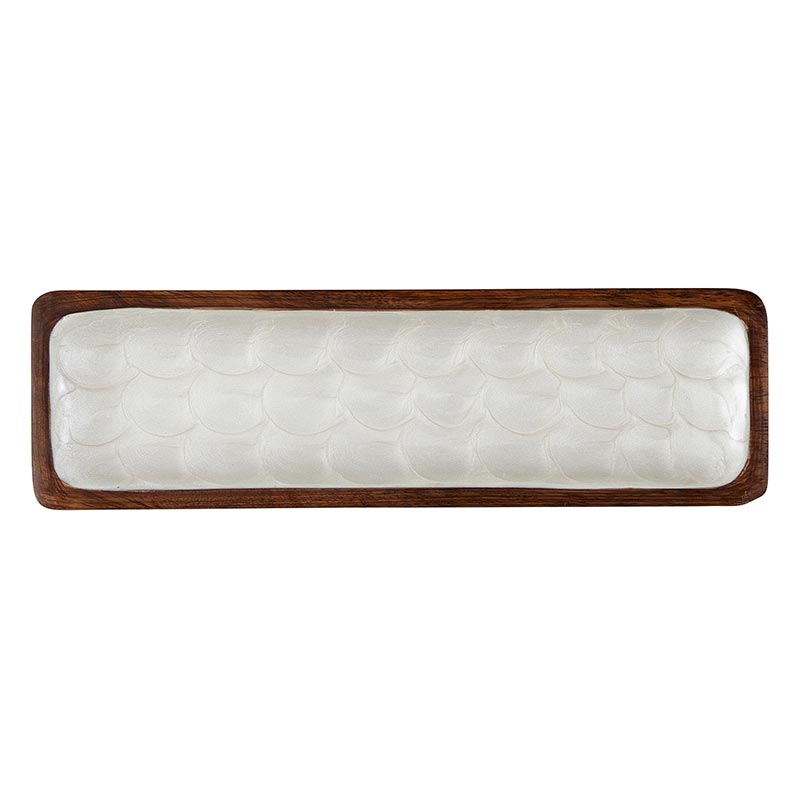 Inlaid Walnut Tray, In increment of 2 - Bombay Mercantile