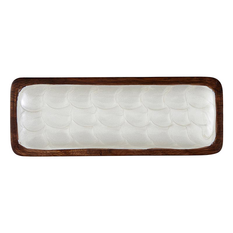 Inlaid Walnut Tray, In increment of 2 - Bombay Mercantile