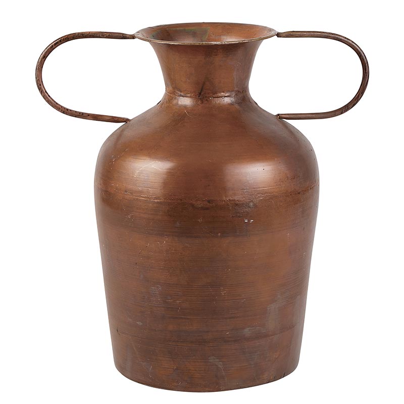 Copper Vase with Handles - Small - Bombay Mercantile