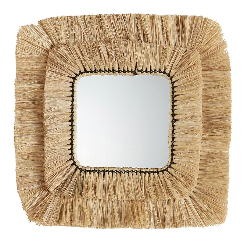 Cane Mirror - Bombay Mercantile