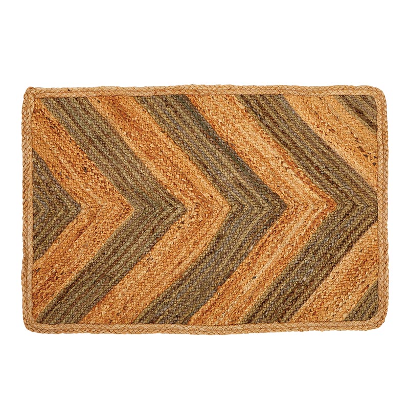 Chevron Pattern Jute Rug, In increment of 2 - Bombay Mercantile