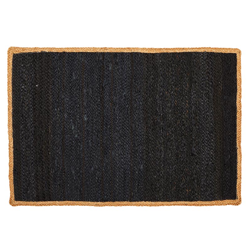 Navy Blue Jute Rug, In increment of 2 - Bombay Mercantile