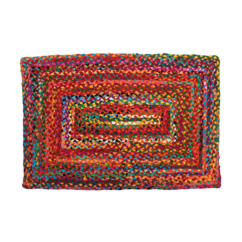 Vibrant Jute Rug, In increment of 2 - Bombay Mercantile