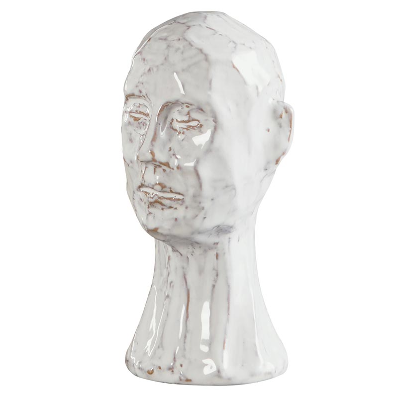 Glazed Face Pot - Bombay Mercantile