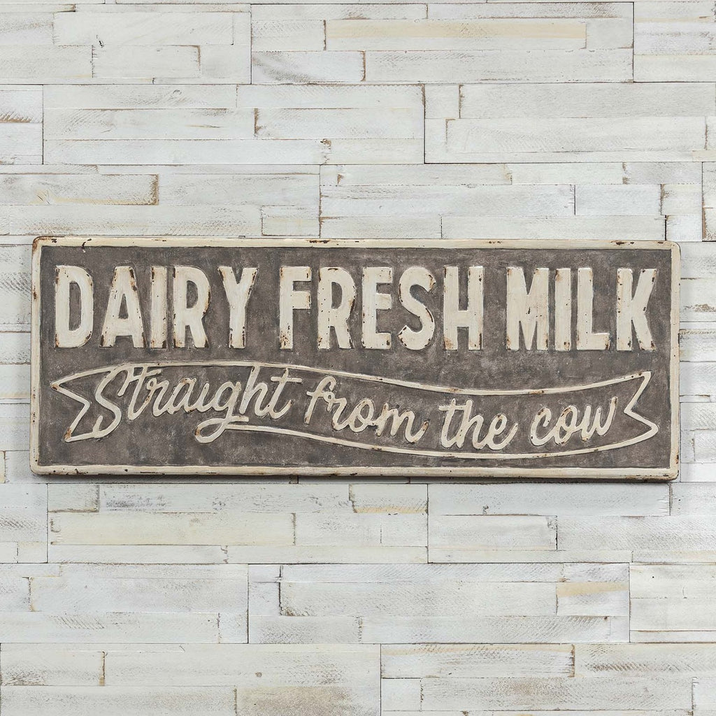 DAIRY FRESH METAL SIGN - Bombay Mercantile