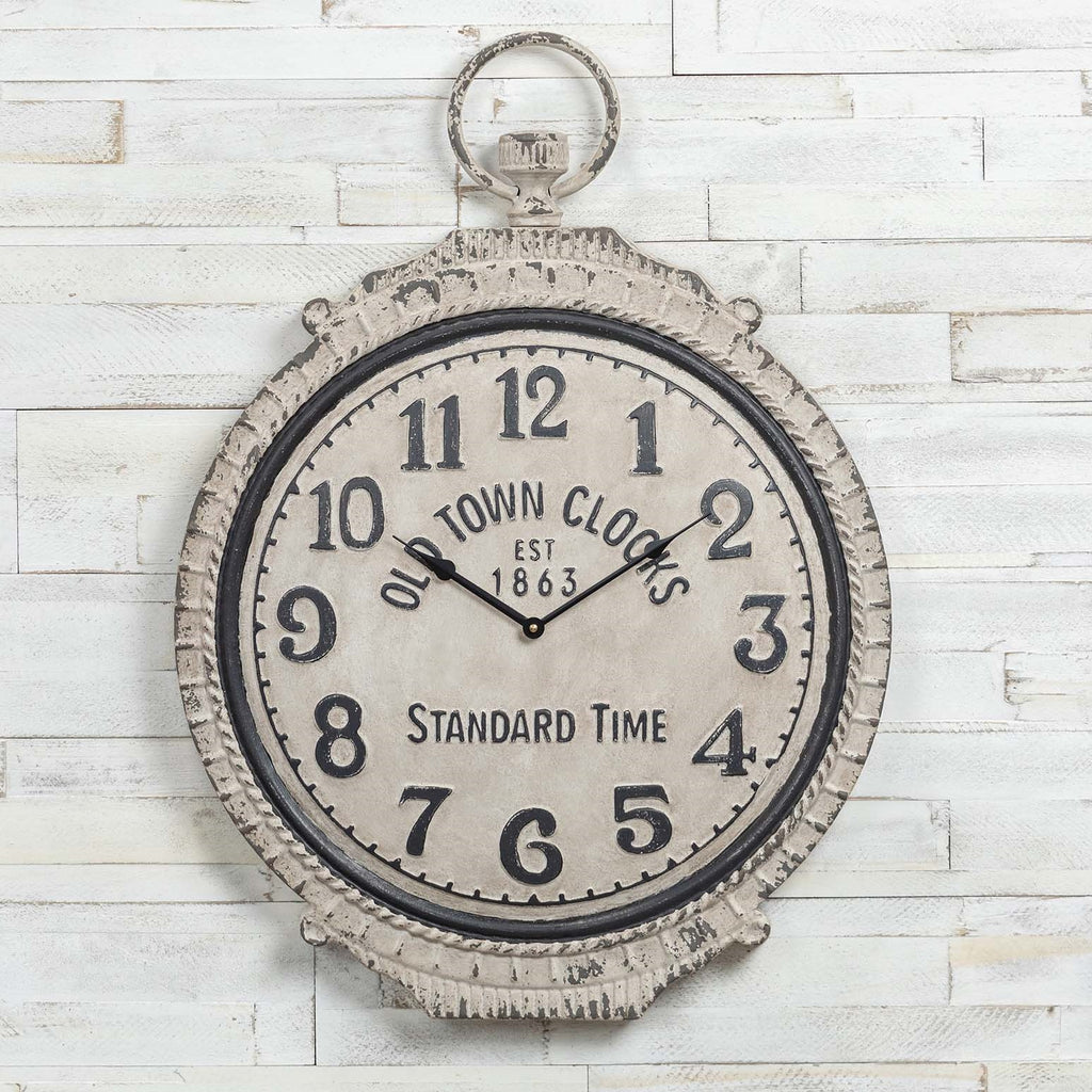 OLD TOWN ARCHITECTURAL CLOCK - Bombay Mercantile