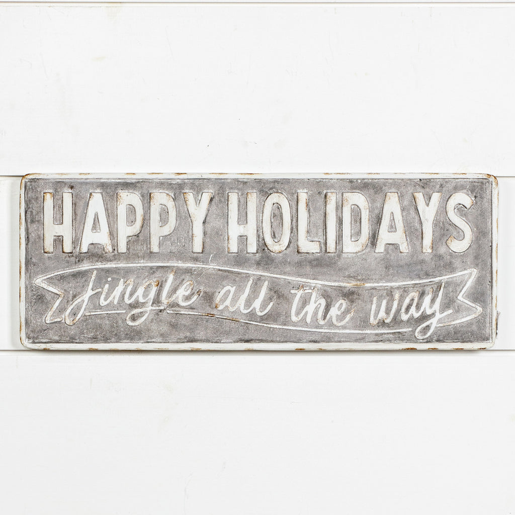 Happy Holidays Sign - Bombay Mercantile